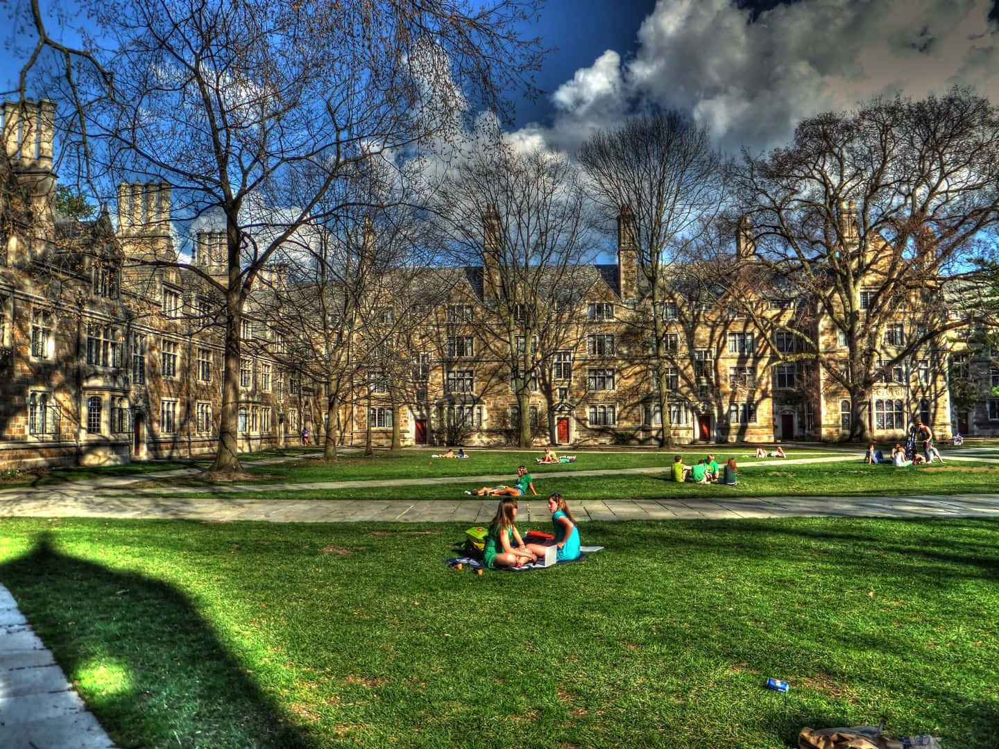 A Vibrant Fall Day At University Of Michigan Background