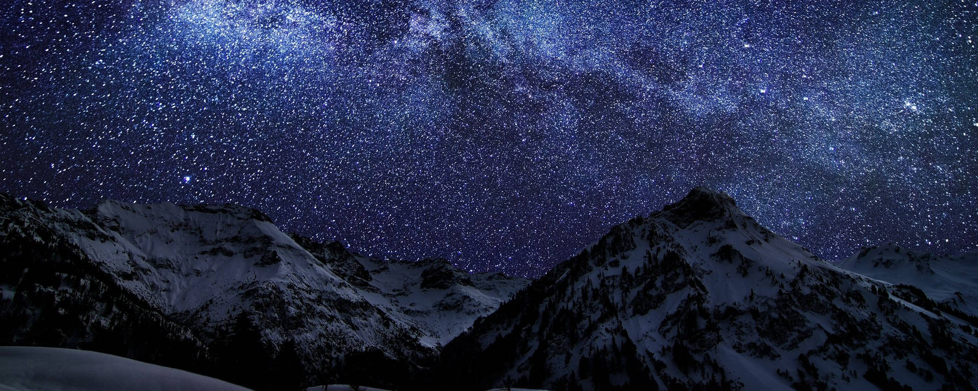 'a Vibrant Night In The Mountains' Background