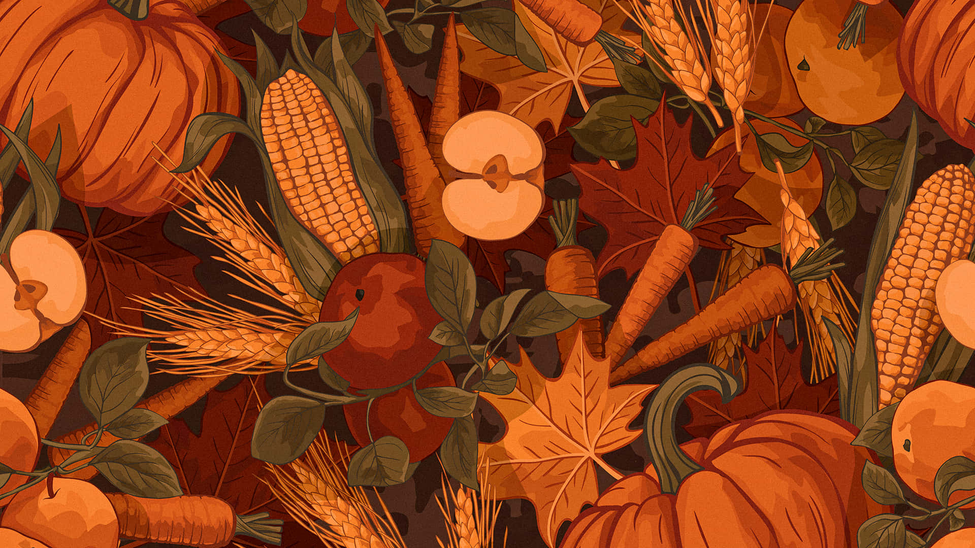 A Vibrant Orange Desktop Background Background