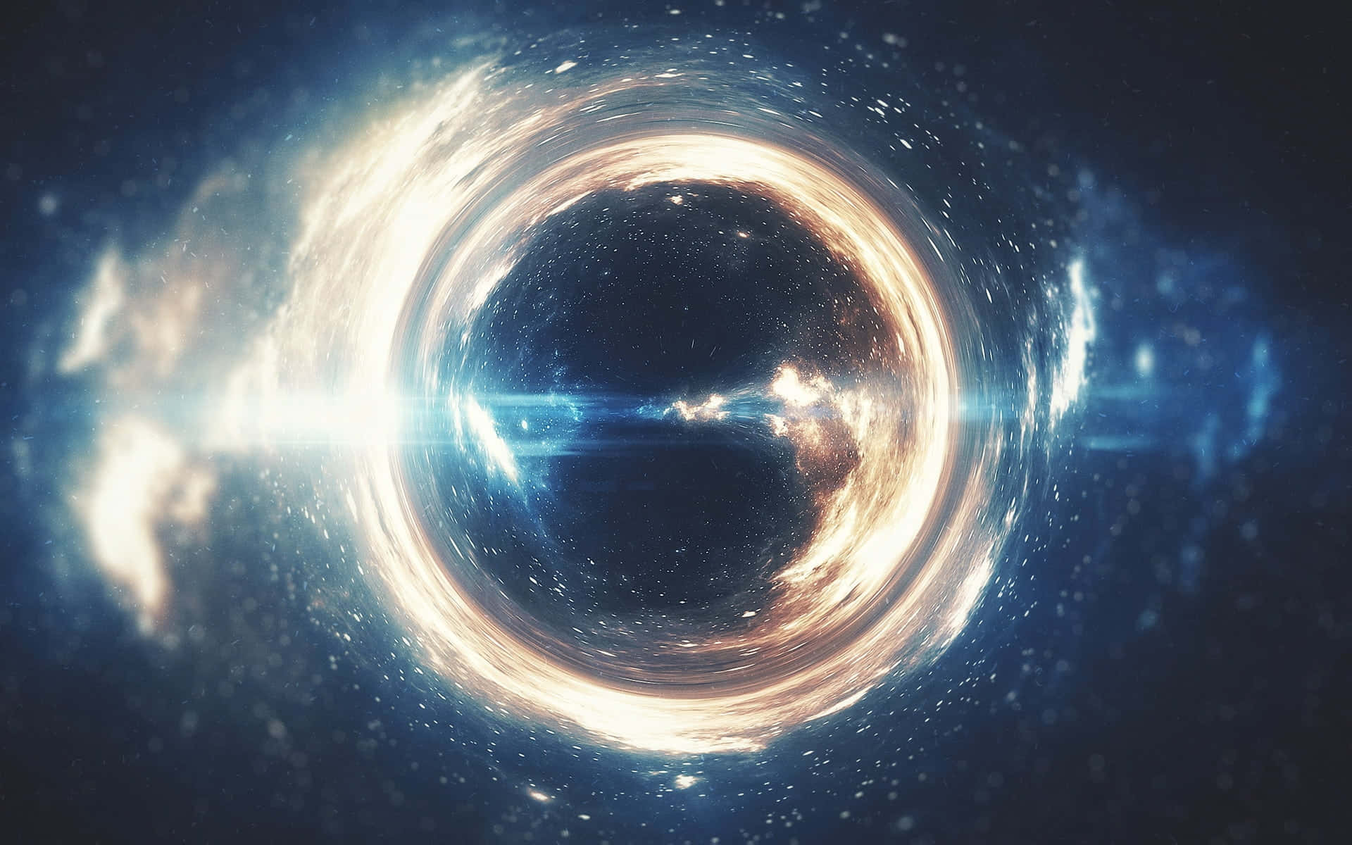 A View Of A Super-massive Black Hole Background