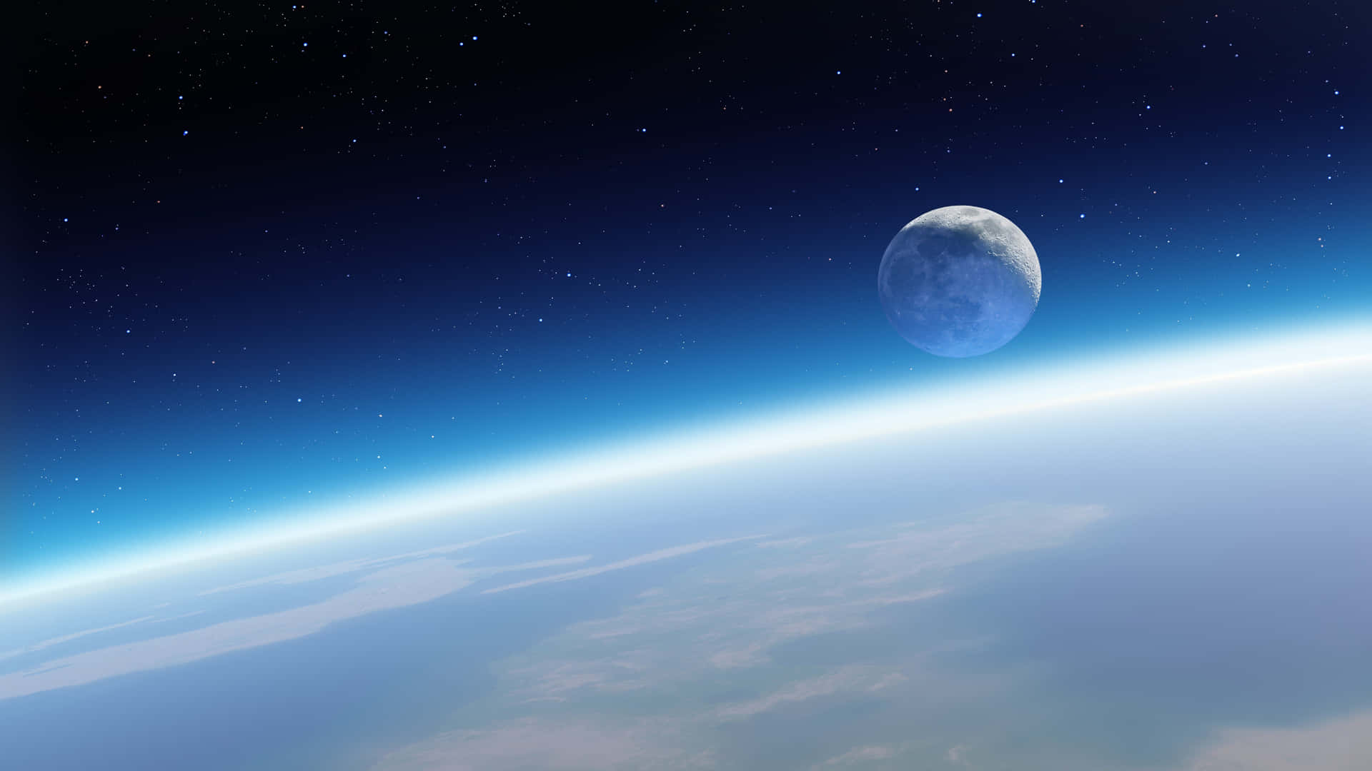 A View Of Earth From Outer Space Background