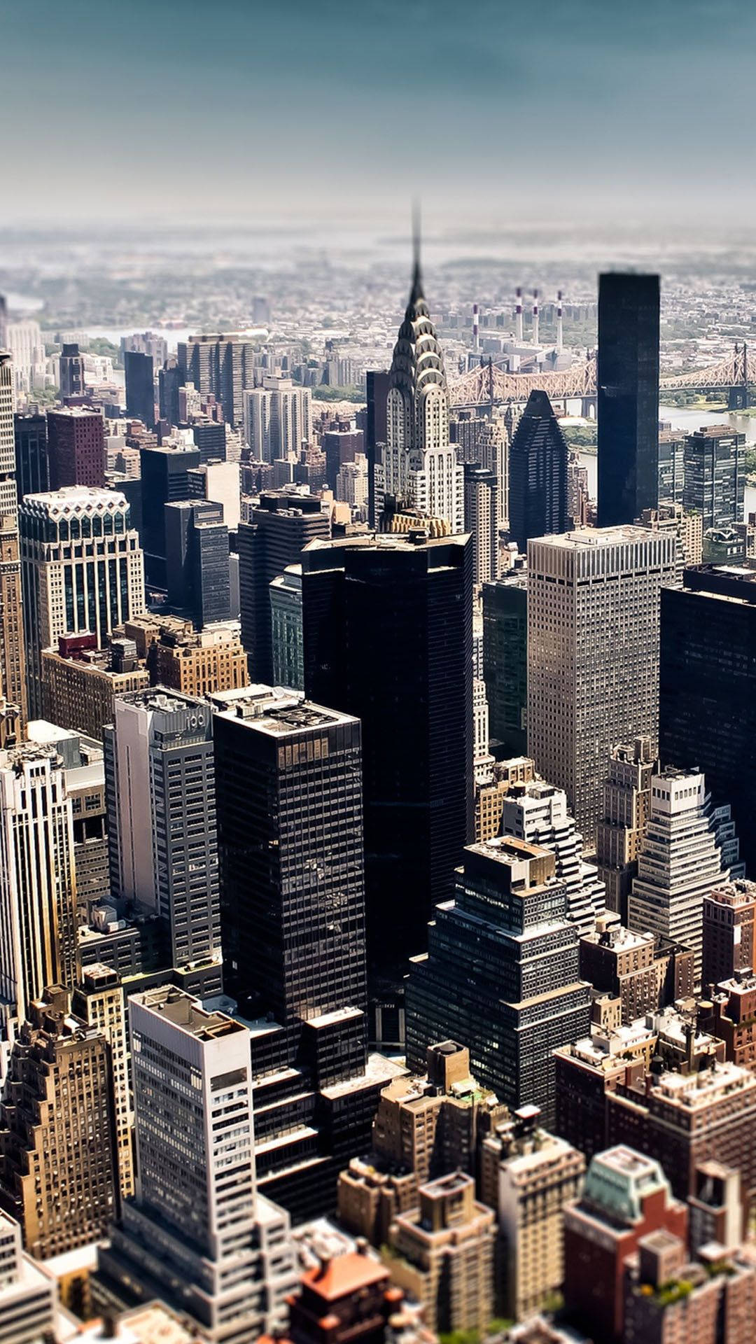 A View Of The City From A High Building Background