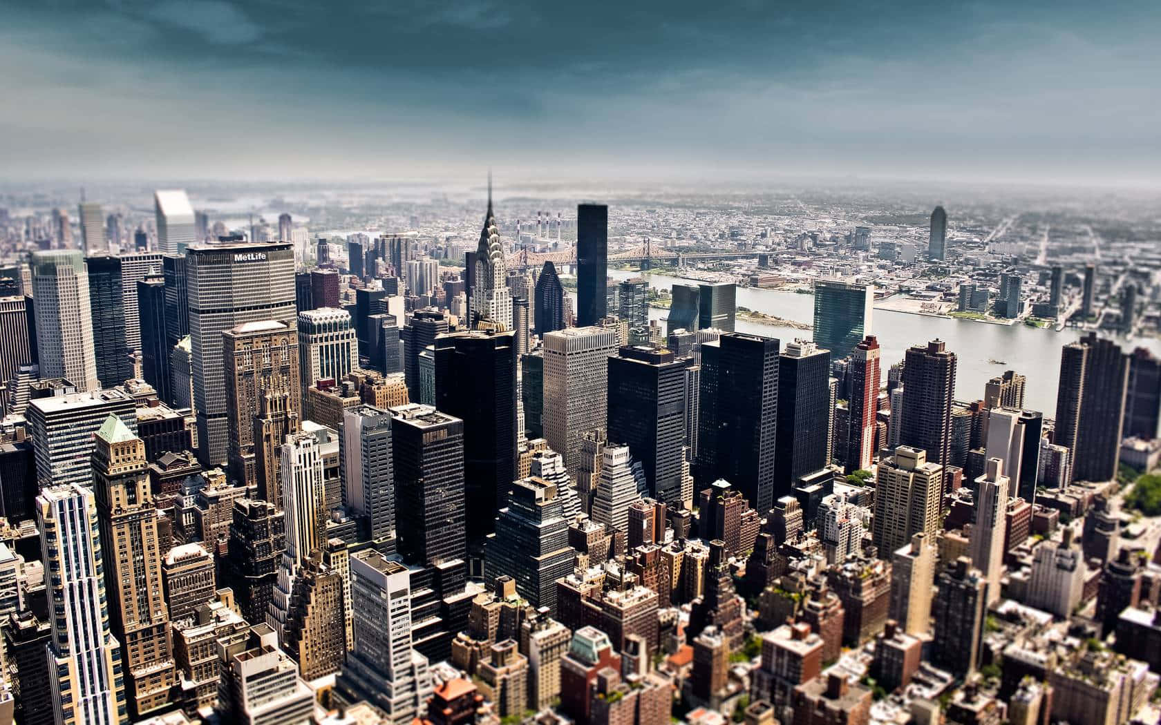 A View Of The City From An Airplane Background