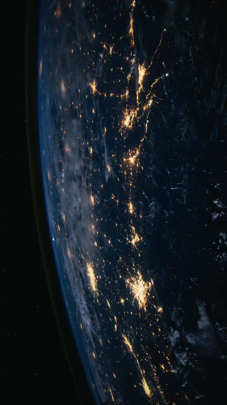 A View Of The Earth At Night From Space