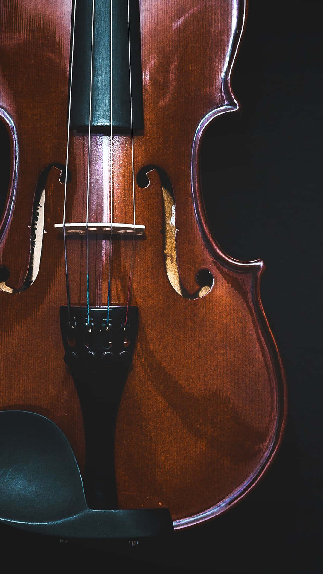 A Violinist Plays A Captivating Solo Performance. Background