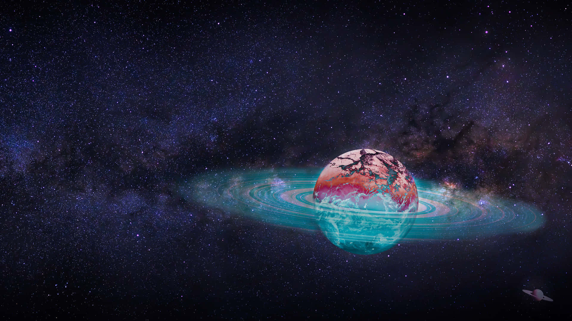 A Visual Representation Of Earth From Outer Space Background