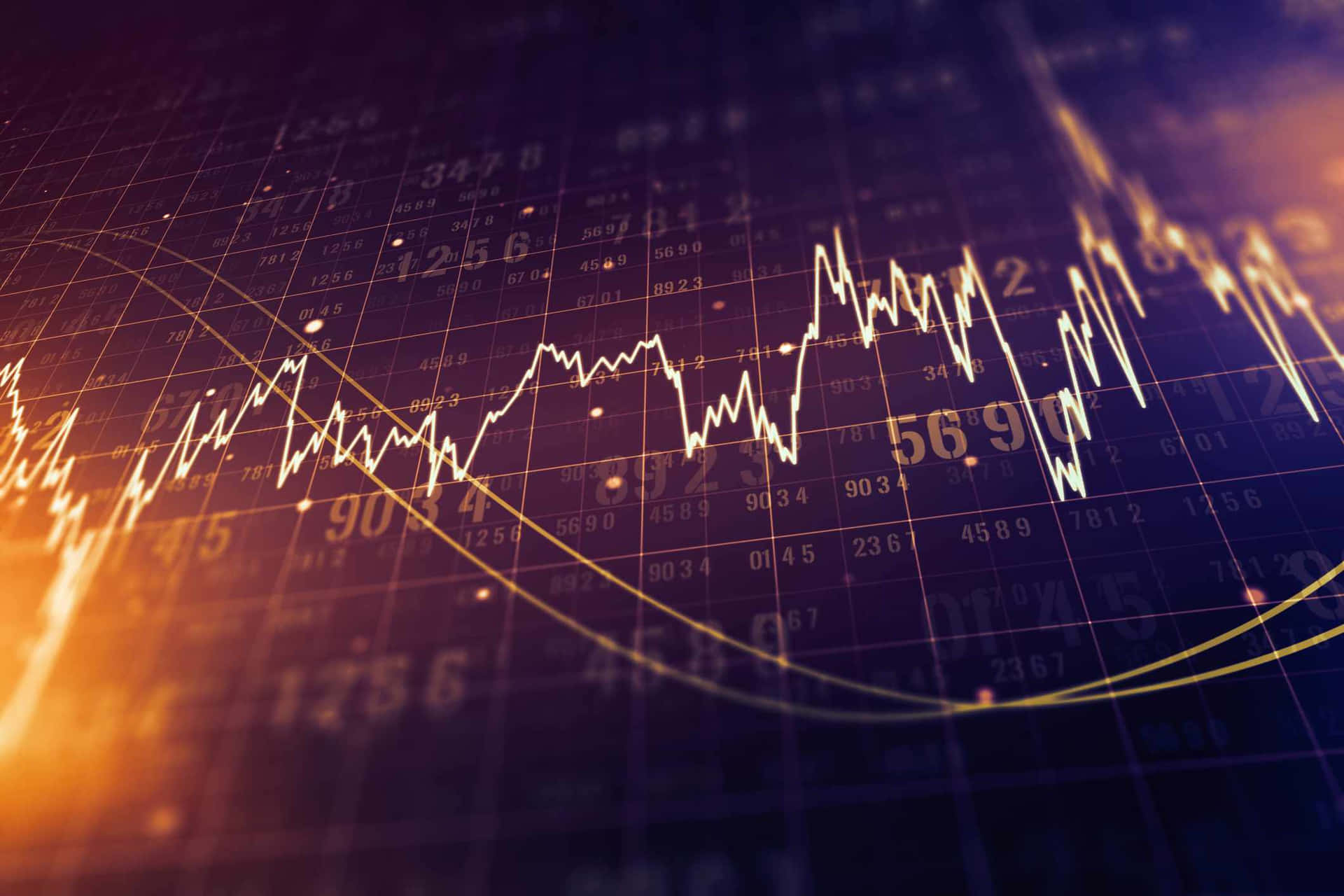 A Visual Representation Of Financial Investment And Growth Background