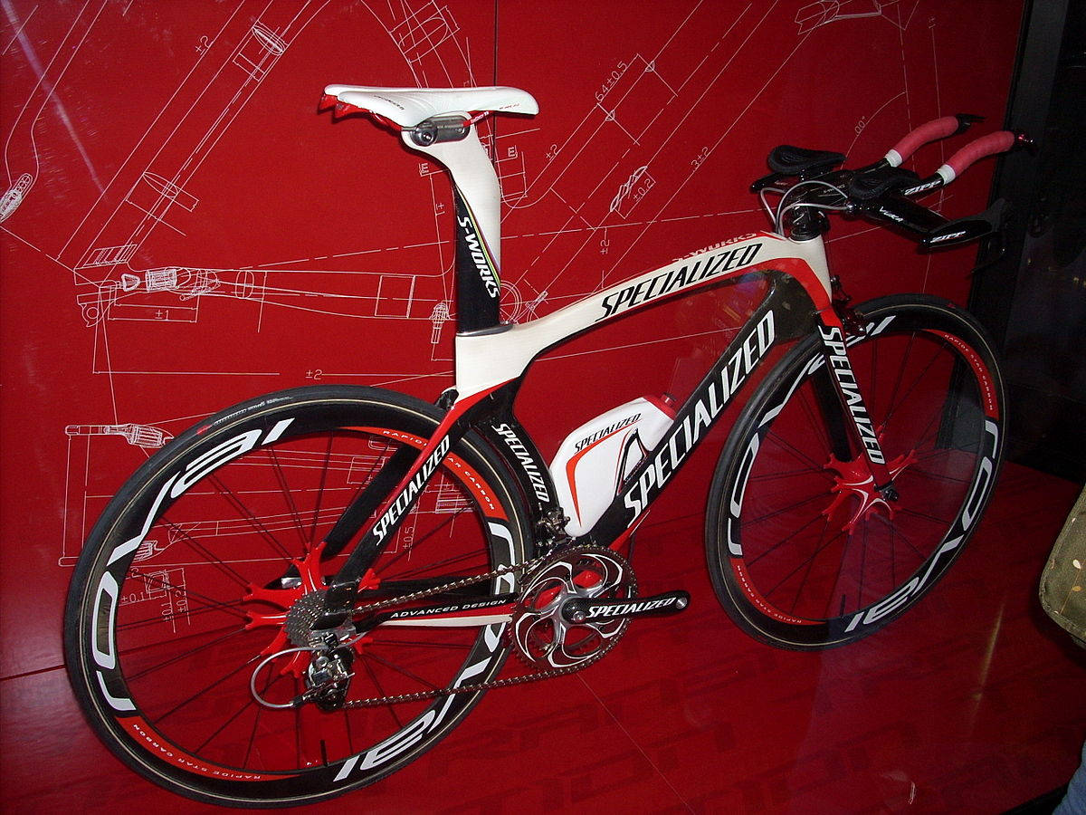 A Visually Striking Image Of A White, Red, And Black Specialized Bike.