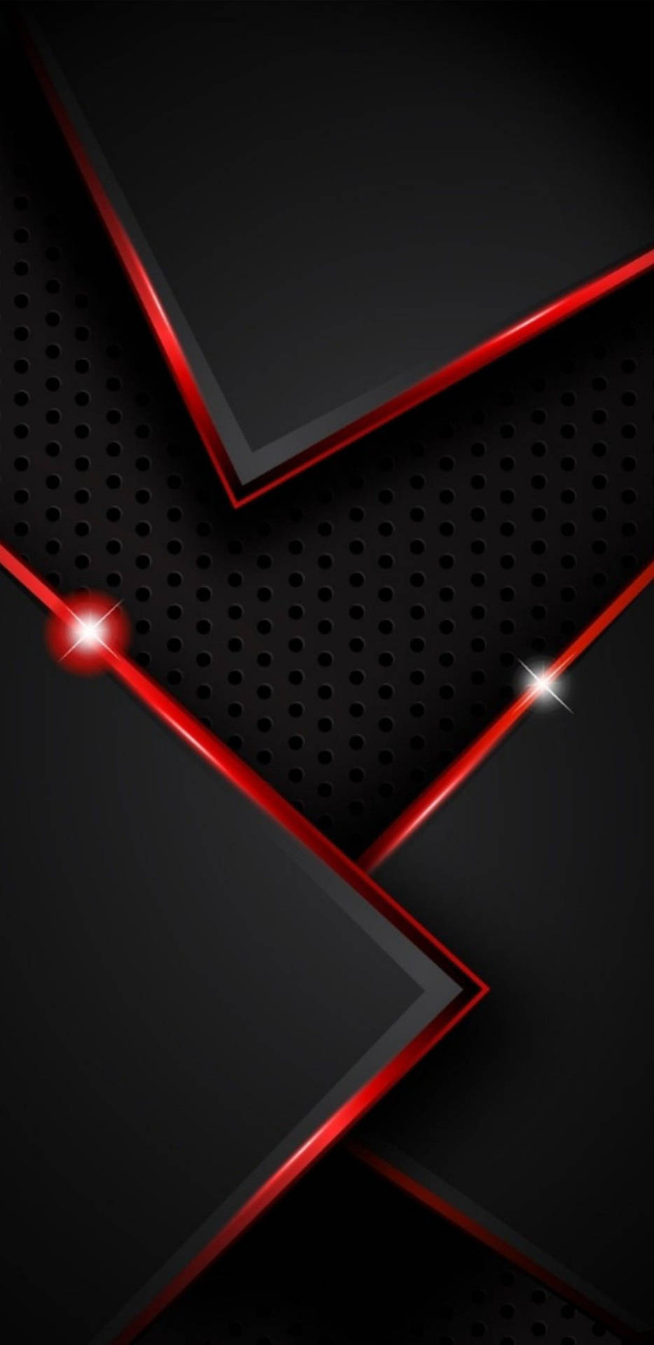 A Vivid Red And Black Display Background