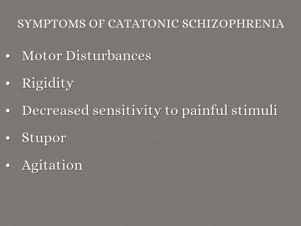A Vivid Representation Of Catatonic Schizophrenia Symptoms Background