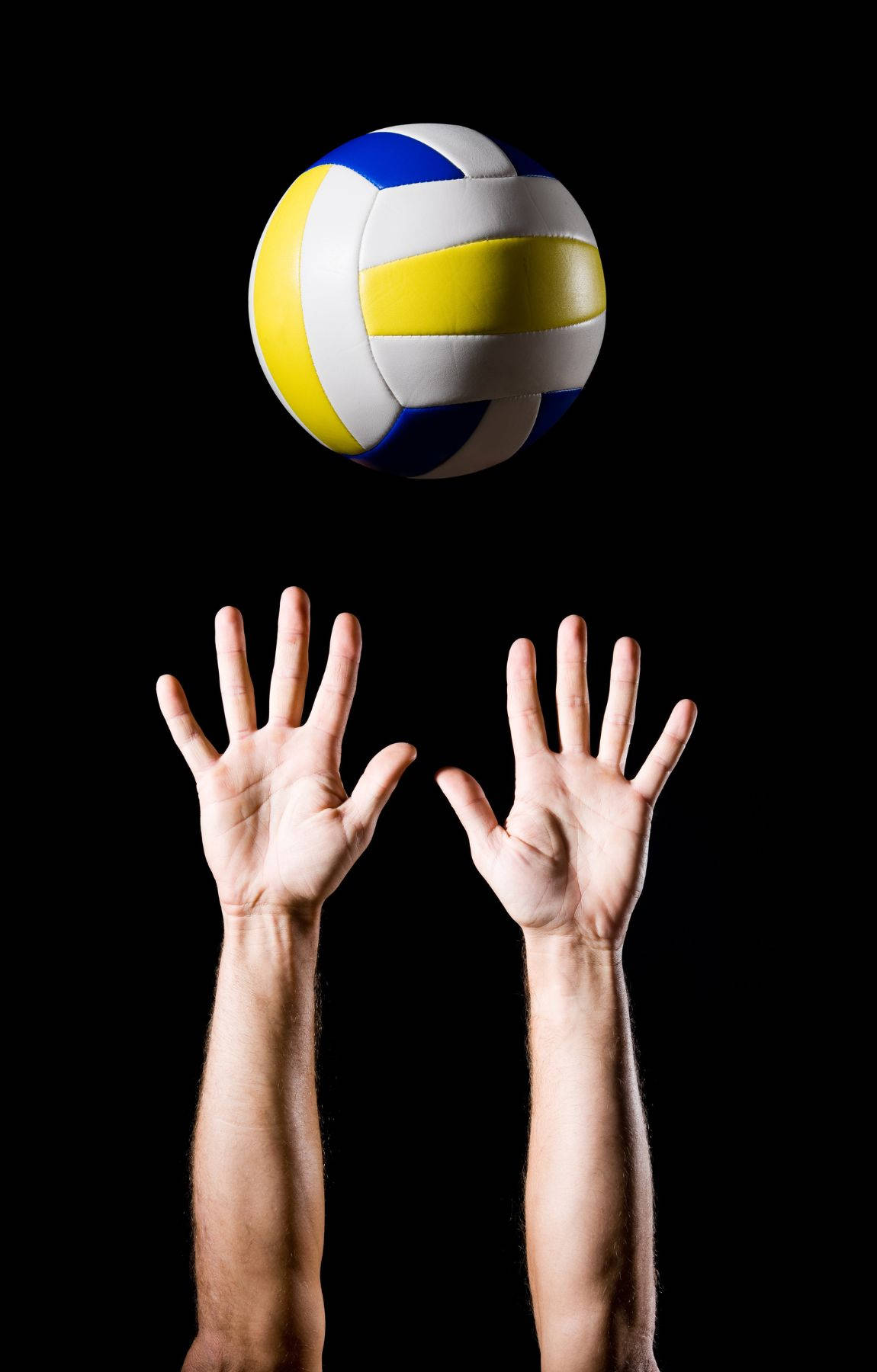 A Volleyball Player Taking An Expert Jump Shot Background