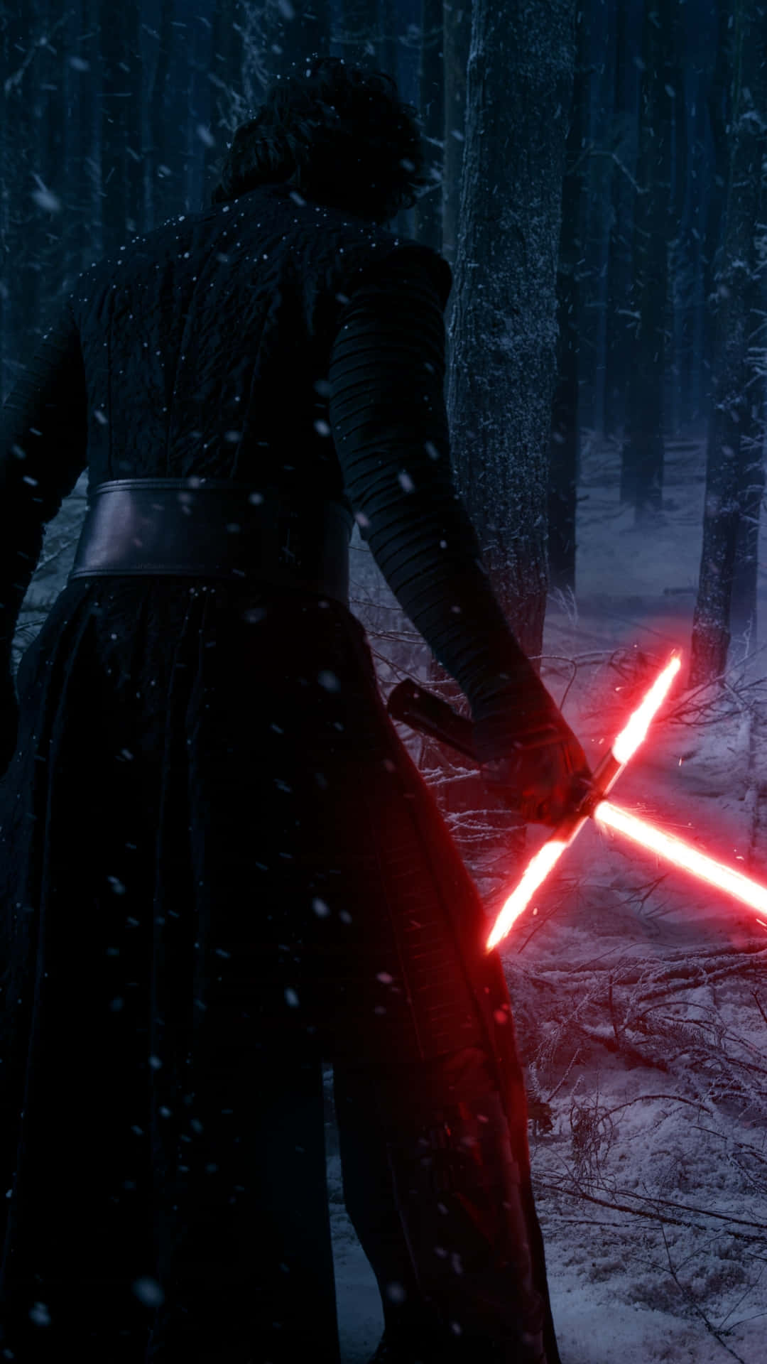A Wall Of Kylo Ren Inspired By The Controversy Surrounding The Latest Iphone Model. Background