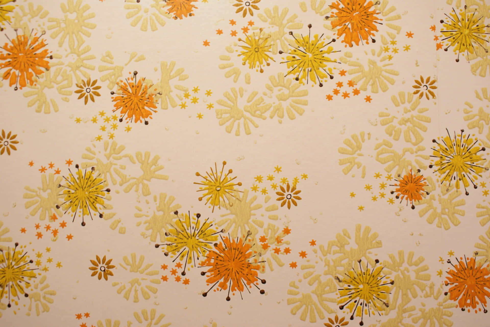 A Wallpaper With A Pattern Of Flowers