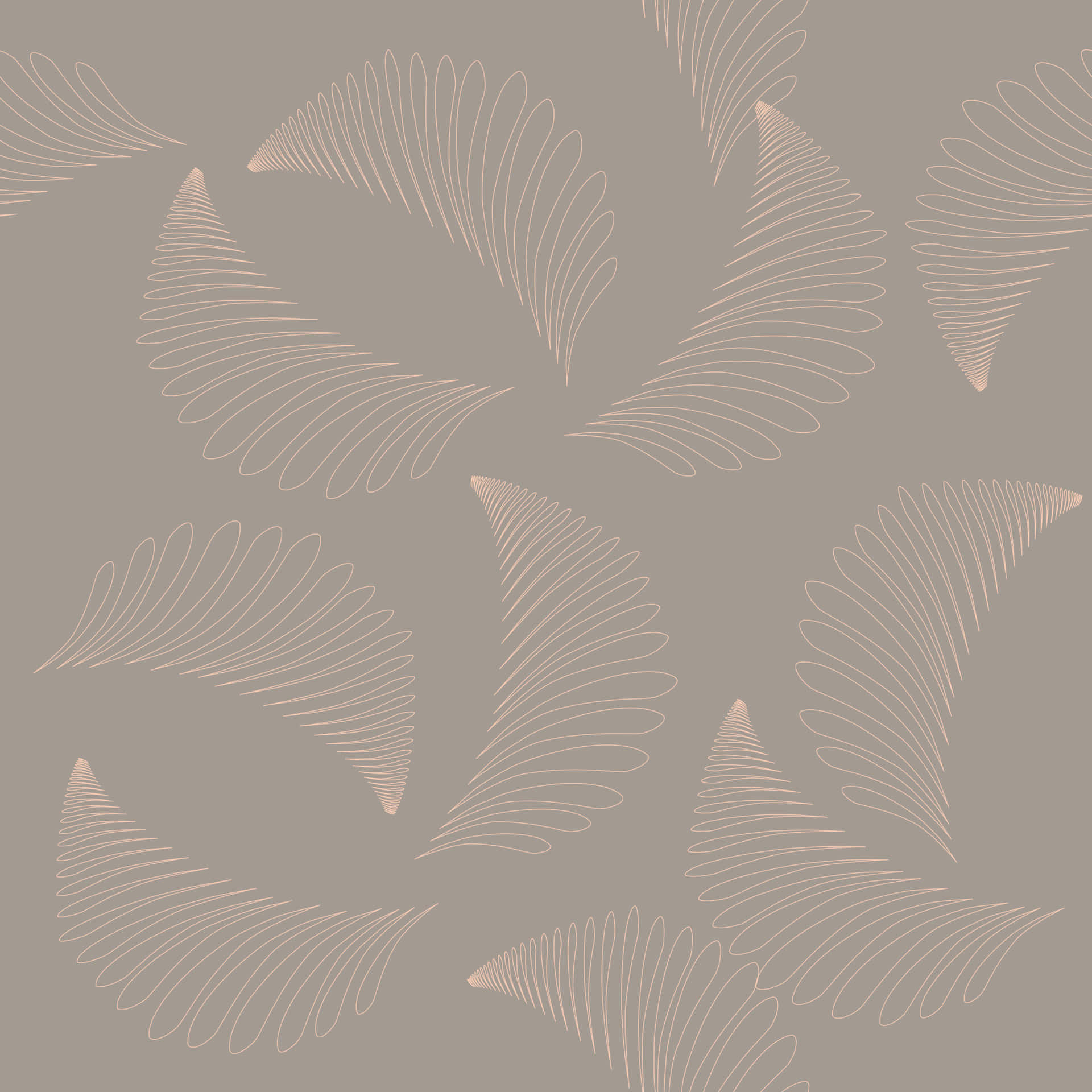 A Wallpaper With A Pattern Of Leaves Background