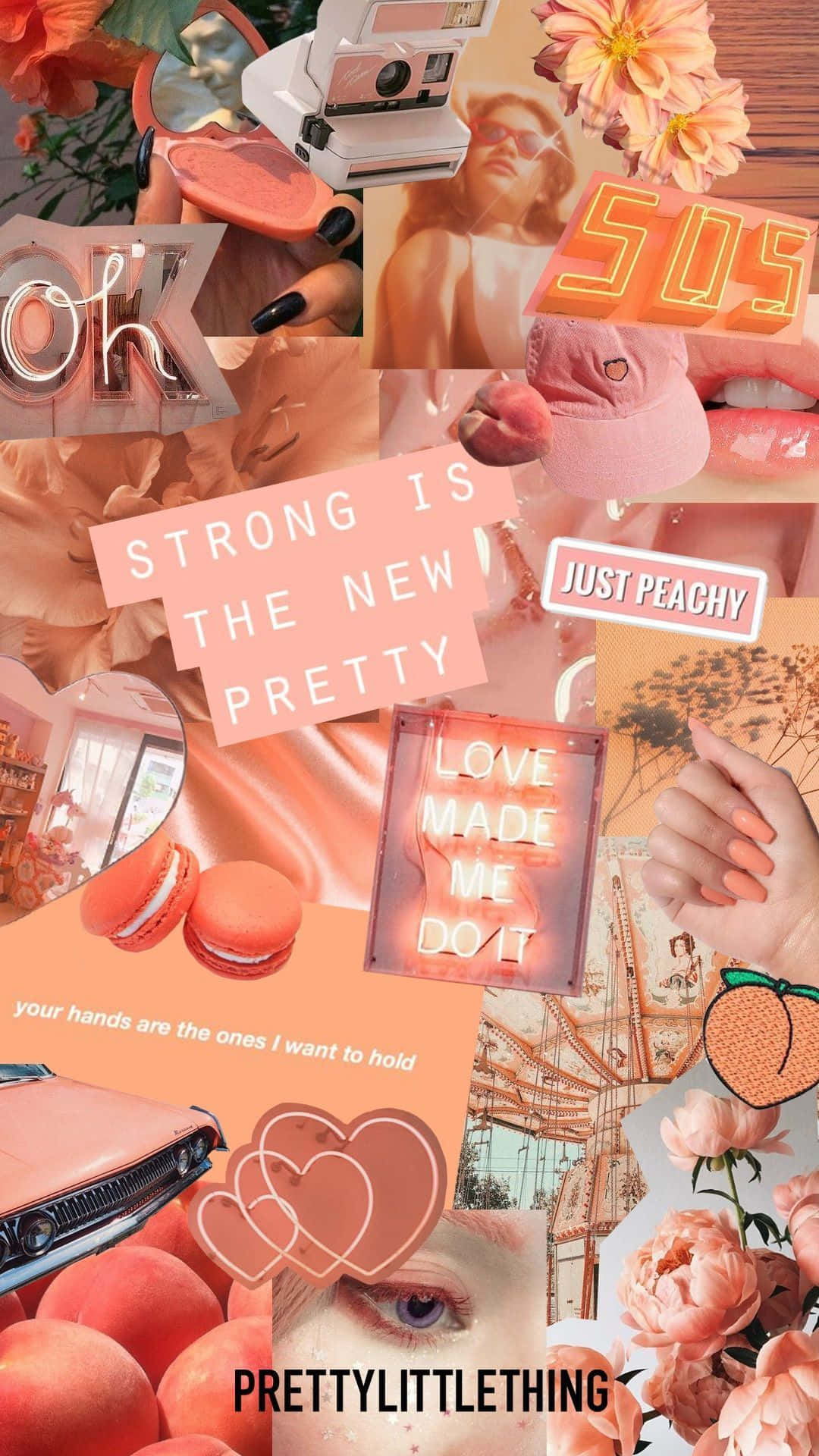 A Warm And Inviting Space Featuring Shades Of Orange And Peach. Background