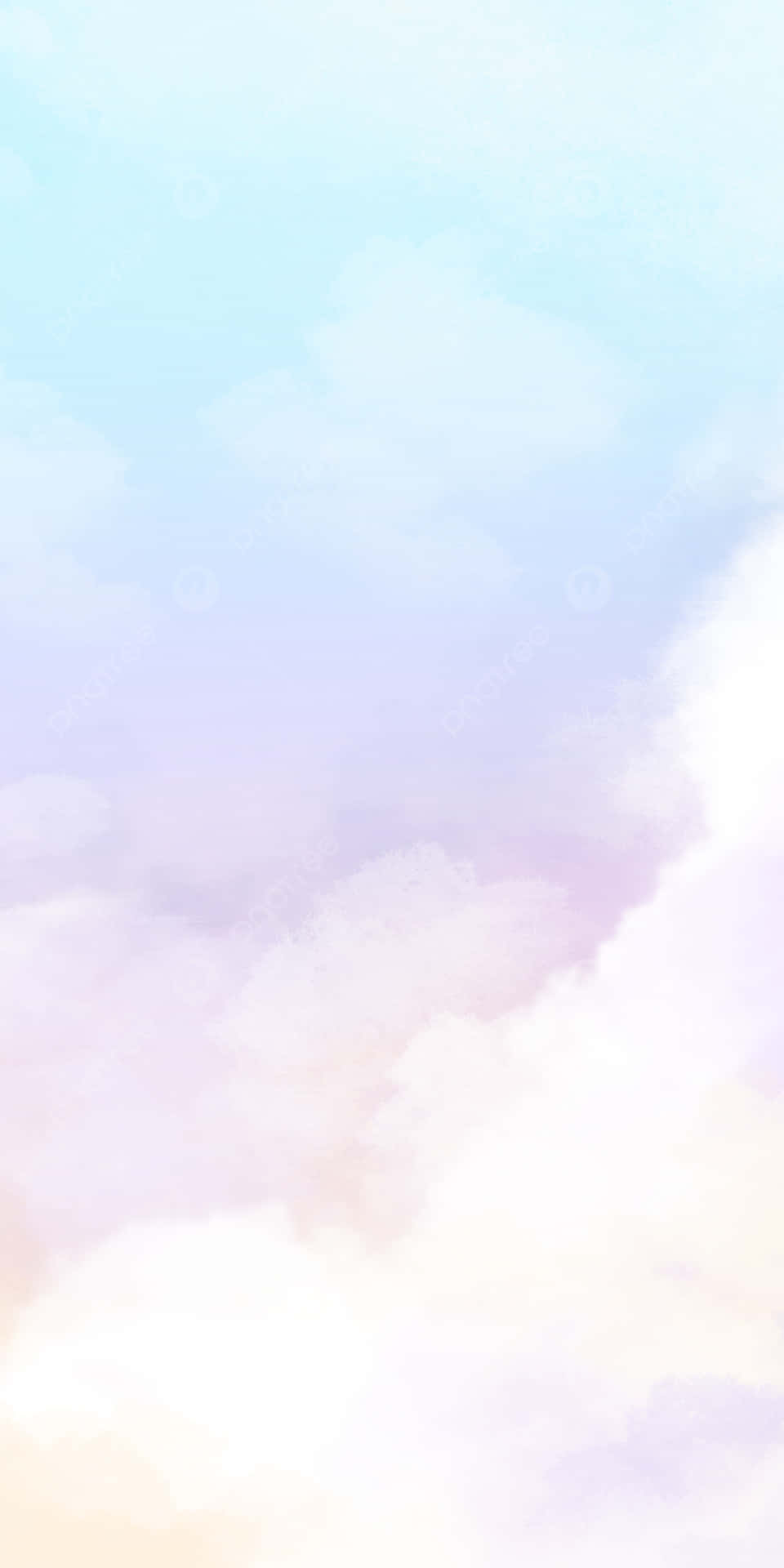 A Watercolor Background With Clouds Background