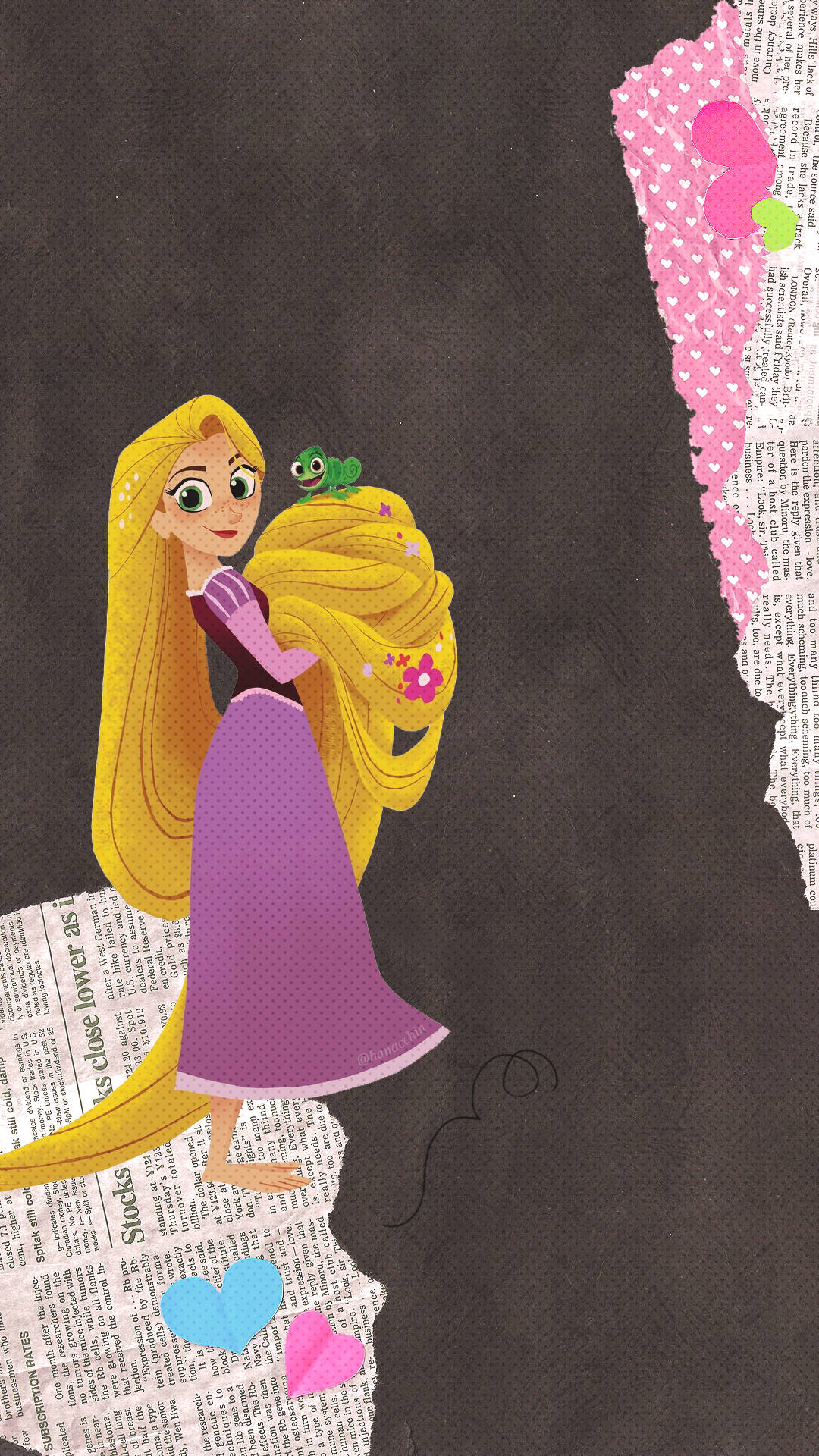A Whimsical Scene From Disney's Rapunzel Background