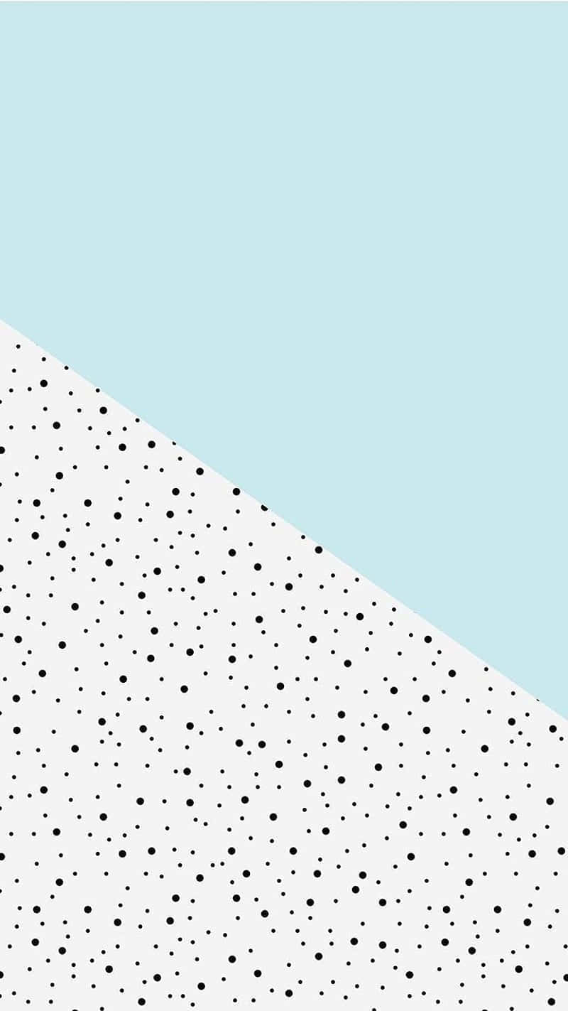 A White And Blue Polka Dot Pattern On A Blue Background Background