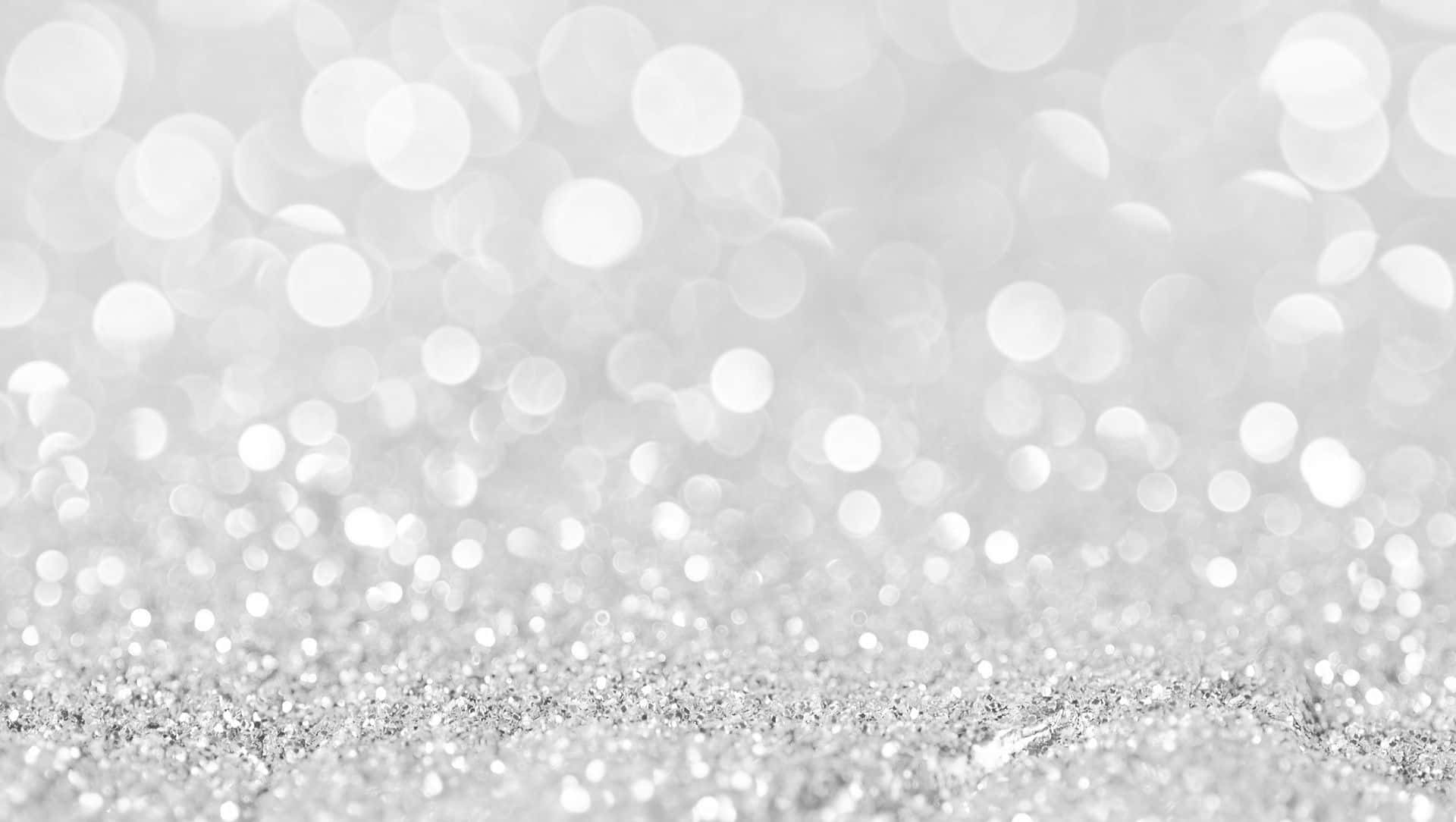 A White And Silver Background With Bokeh Background