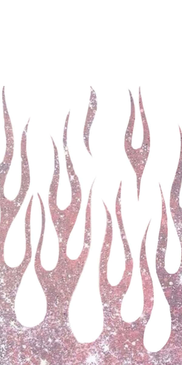 A White Background With A Pink Flame On It Background