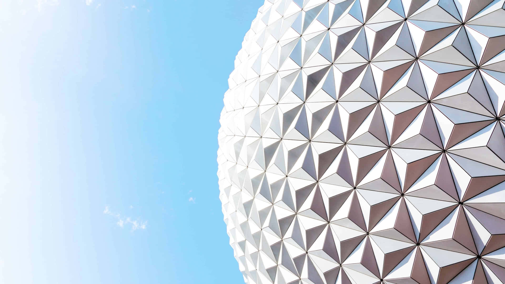 A White Ball With A Blue Sky Background