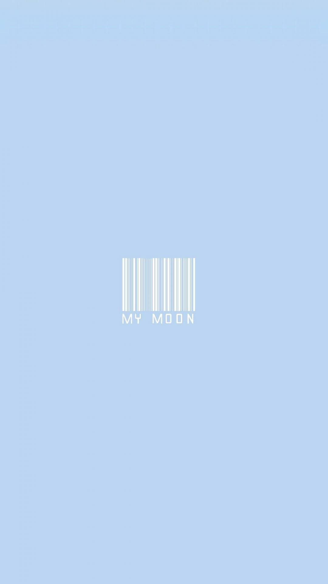 A White Barcode With The Word'my'on It Background