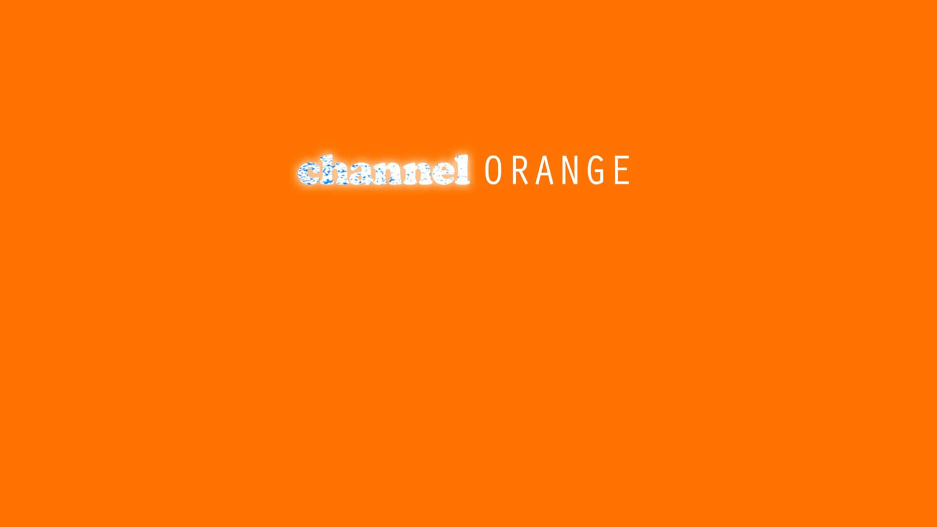 A White Logo On An Orange Background Background