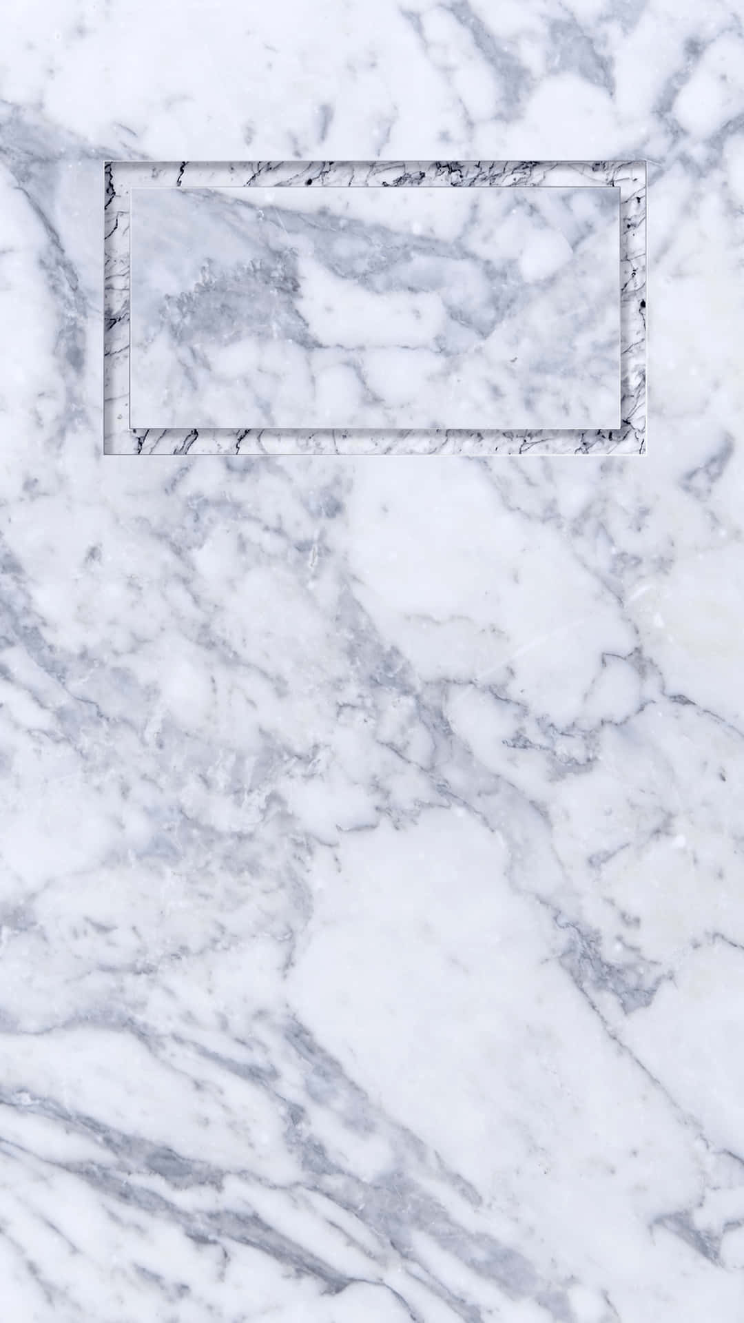 A White Marble Bathroom With A Square Frame Background