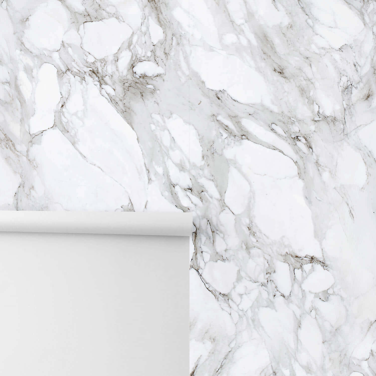 A White Marble Wall With A White Roll Of Paper Background