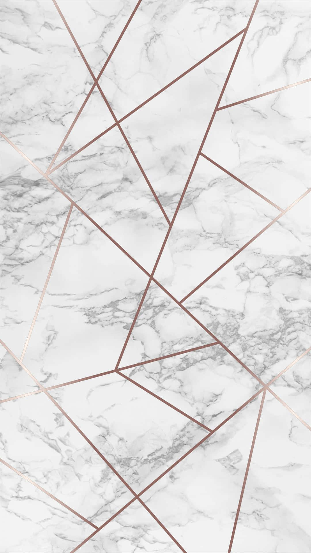 A White Marble Wallpaper With Rose Gold Lines Background