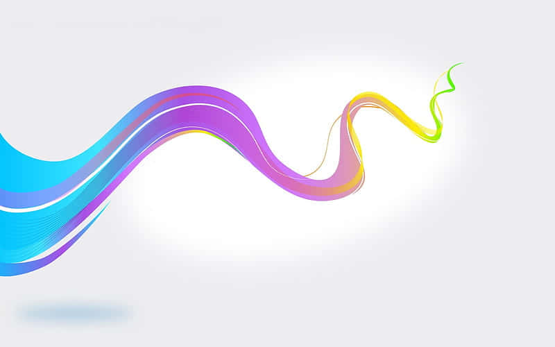 A White Rainbow Glowing In The Sky Background