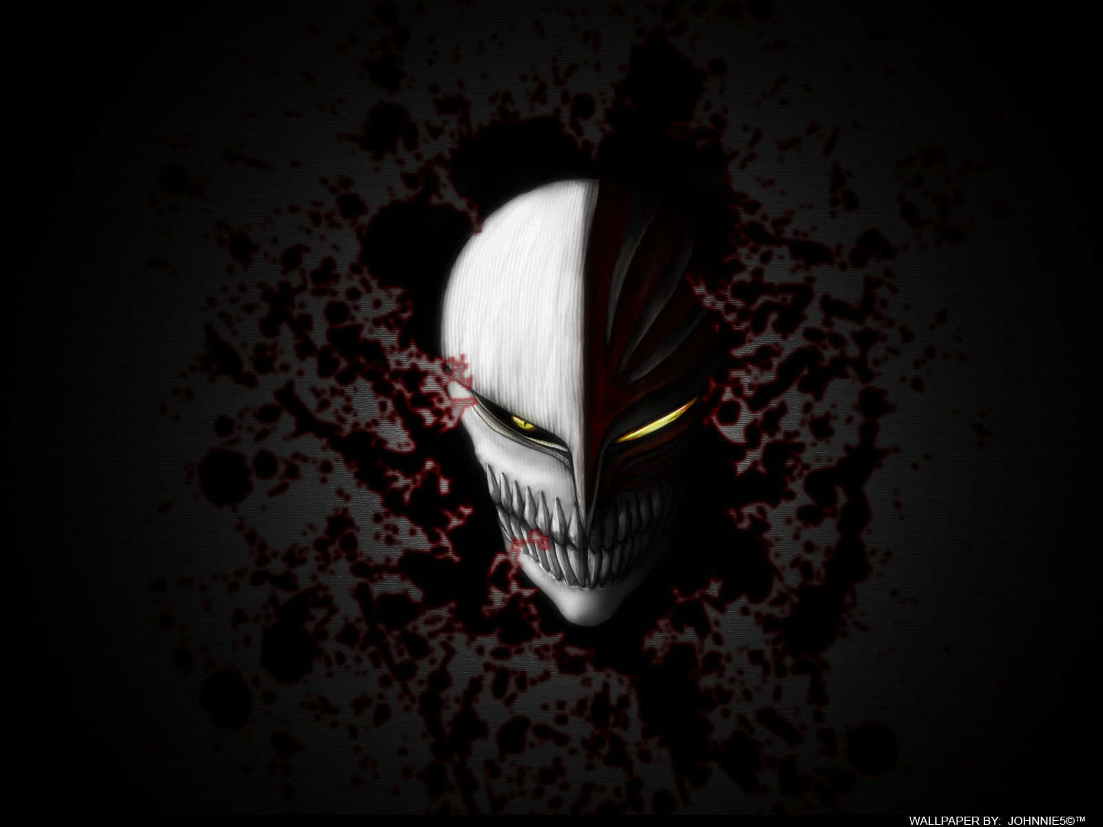 A White Skull With Blood Splatters On It Background