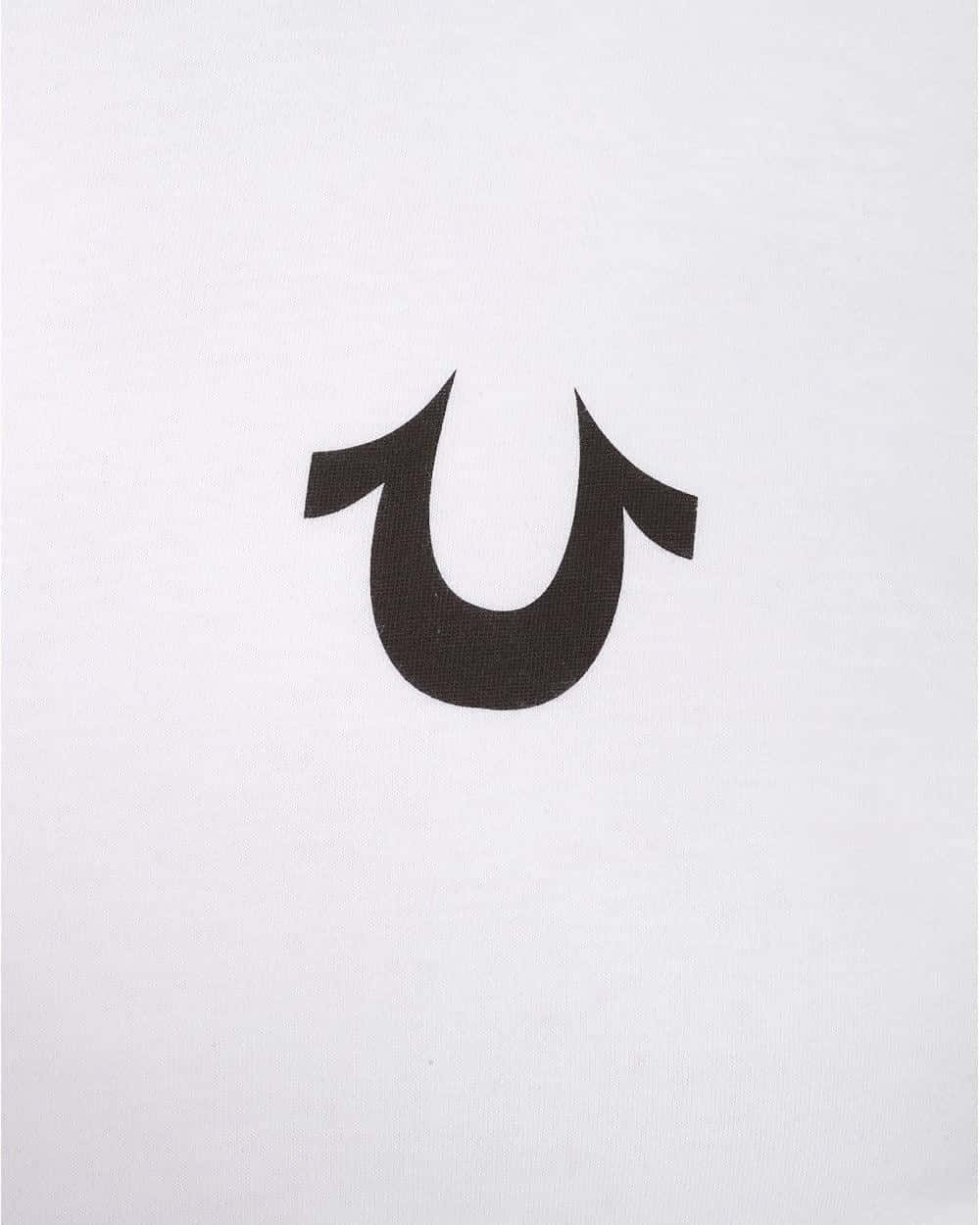 A White T - Shirt With A Black U On It Background
