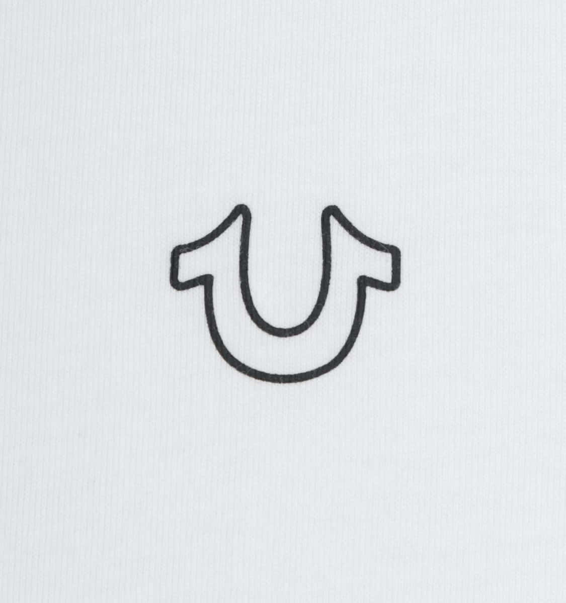 A White T-shirt With A U Logo On It Background