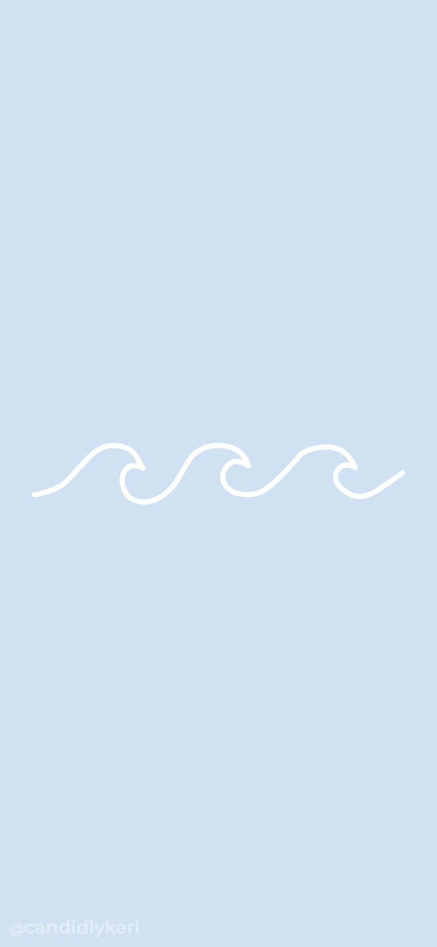 A White Wave On A Blue Background Background