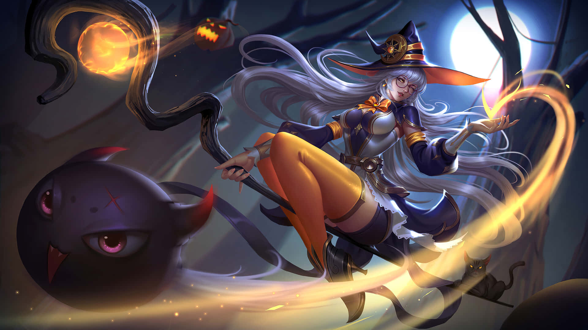 A Wickedly Witchy Halloween Is Here! Background
