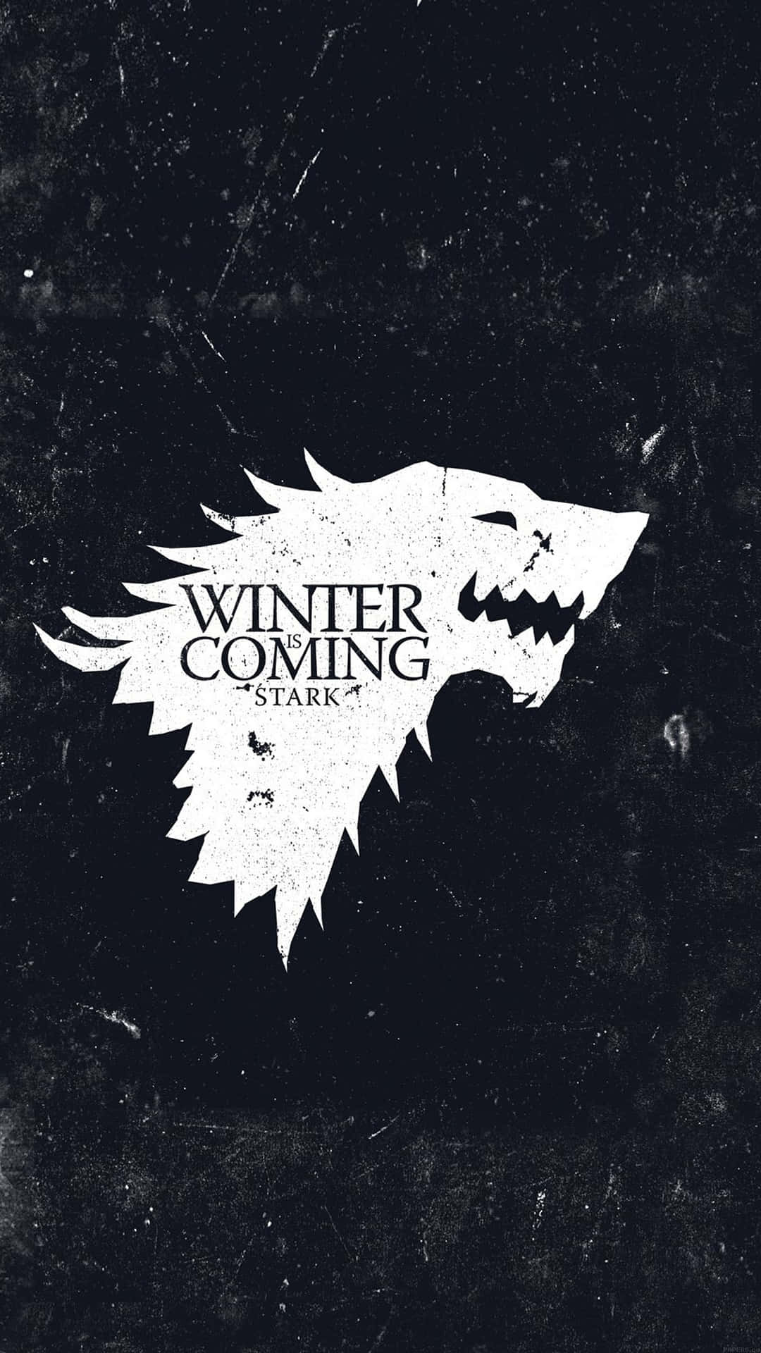 A Winter Coming Poster With The Words Game Of Thrones Background