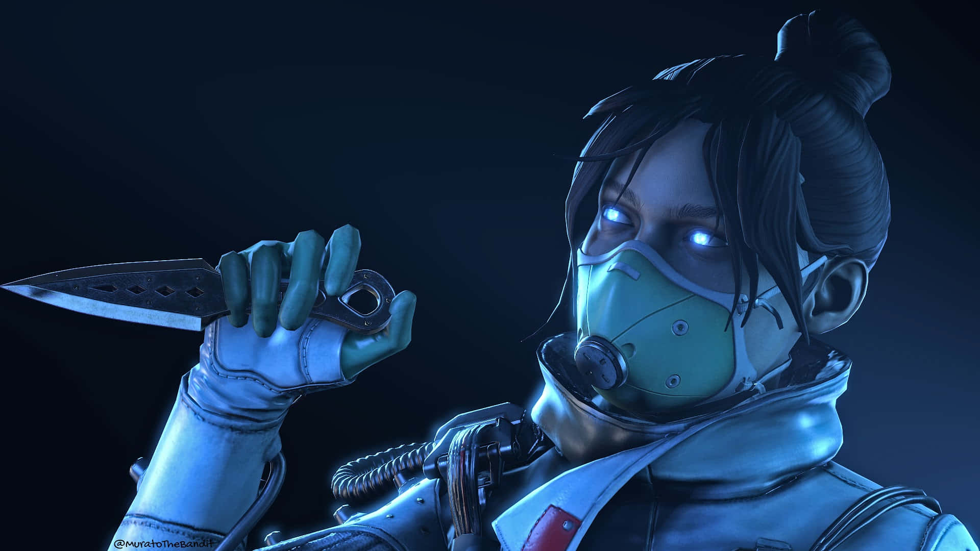 A Woman Holding A Knife In Her Hands Background
