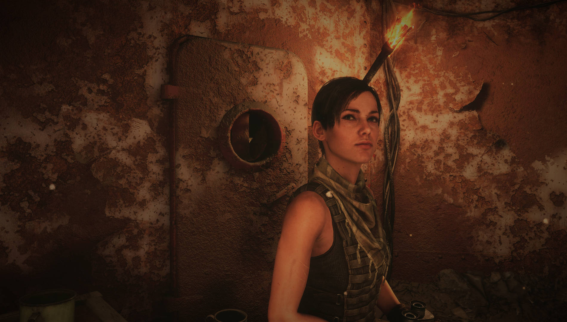 A Woman In A Dungeon With A Torch