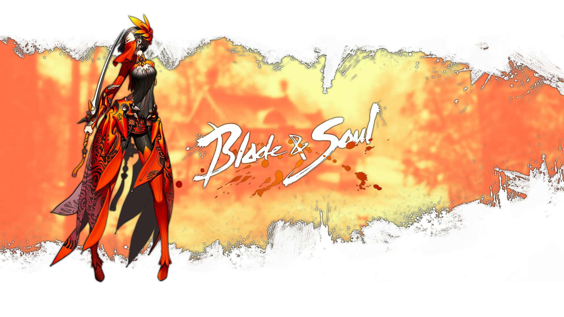 A Woman In A Red Dress With The Words Blk Soul Background