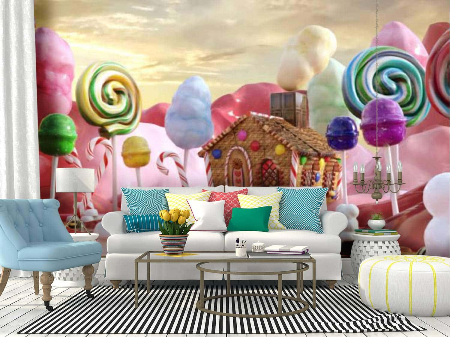 A World Of Sugary Sweetness Awaits In Candy Land. Background