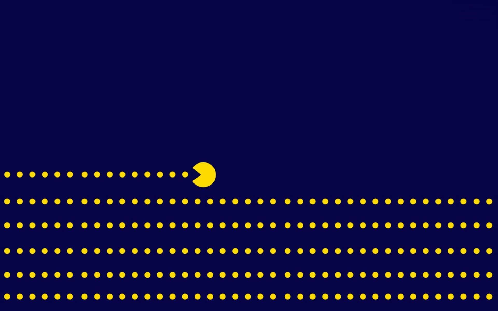 A Yellow And Blue Striped Background With Dots