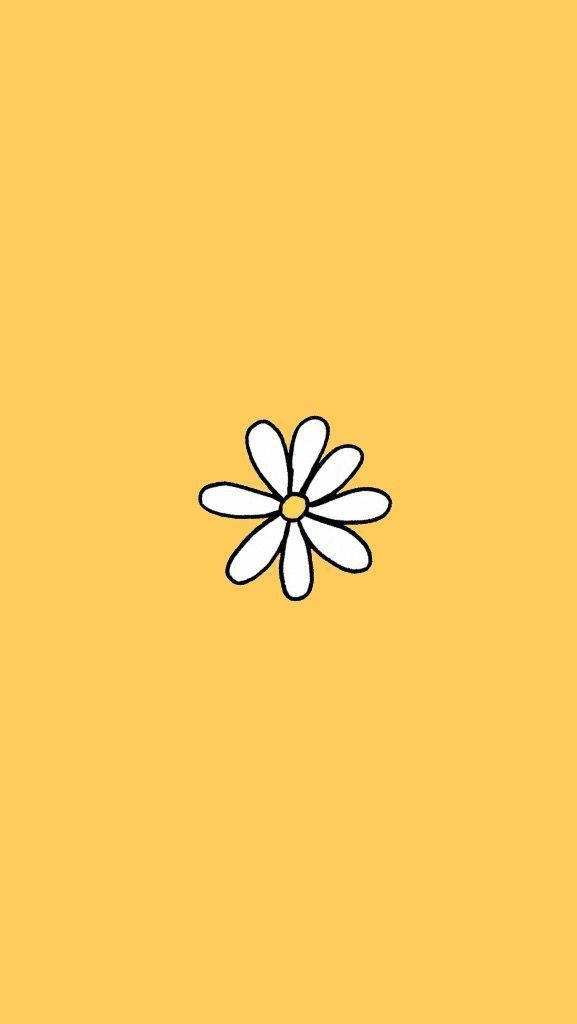 A Yellow And White Youthful Aesthetic Background