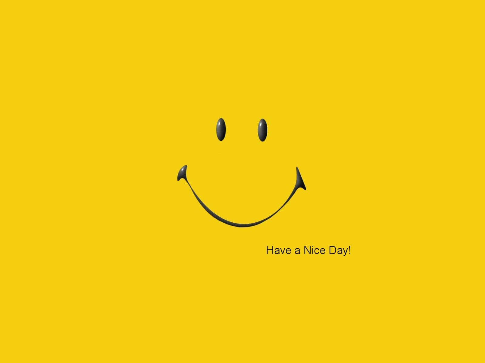 A Yellow Background With A Smiley Face On It Background