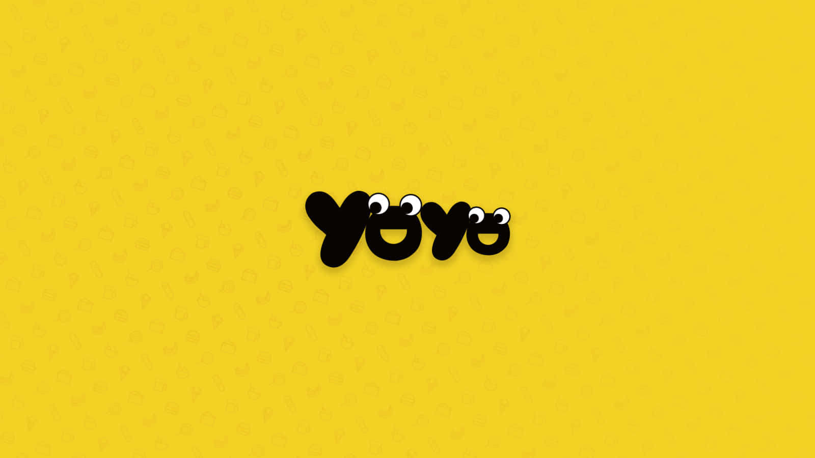 A Yellow Background With The Word Yoyo On It Background