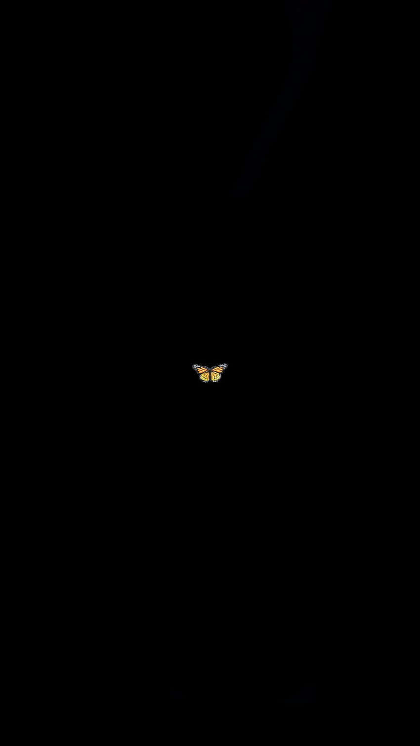 A Yellow Bird In The Dark Background