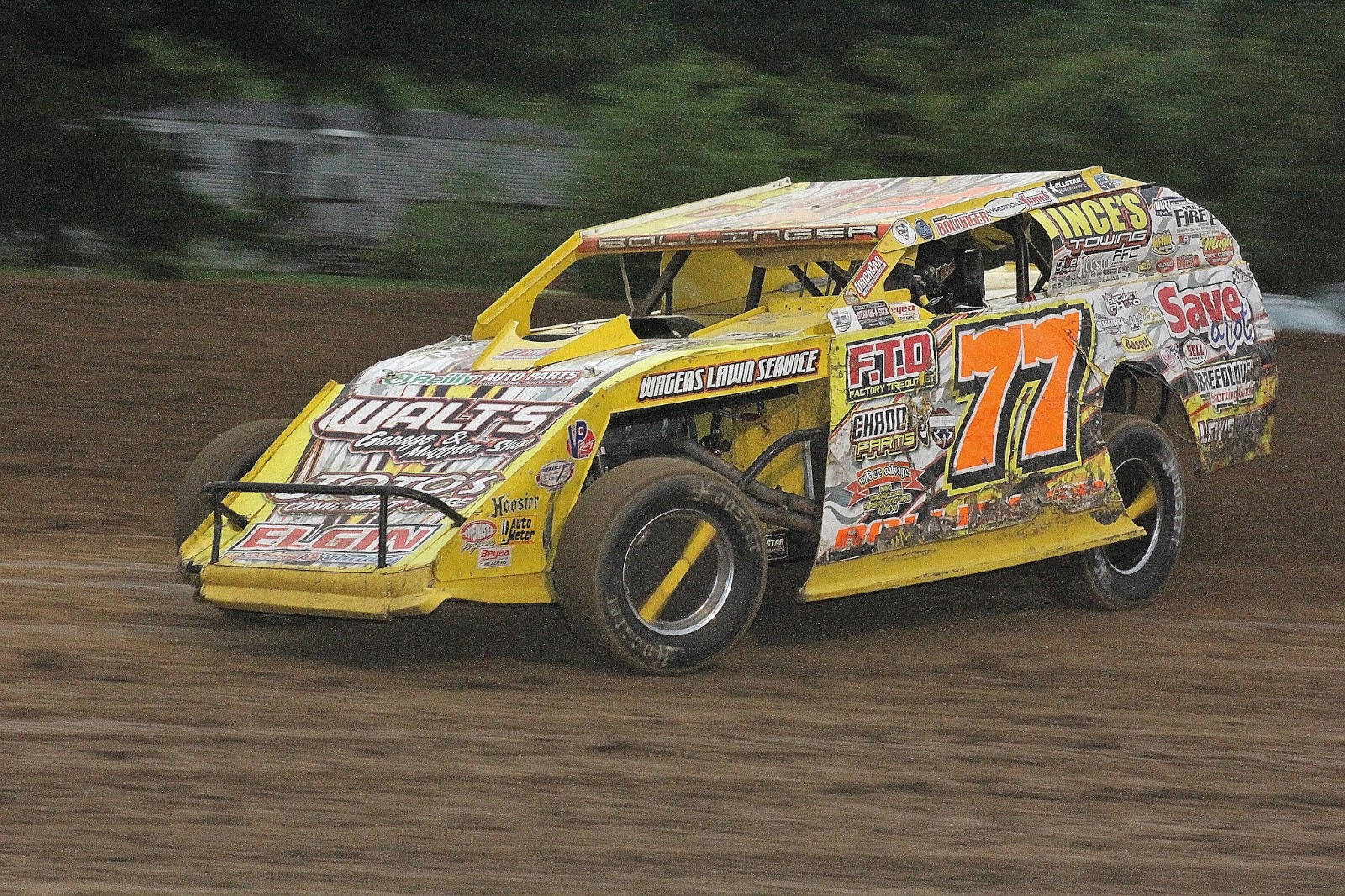 A Yellow Dirt Car Background