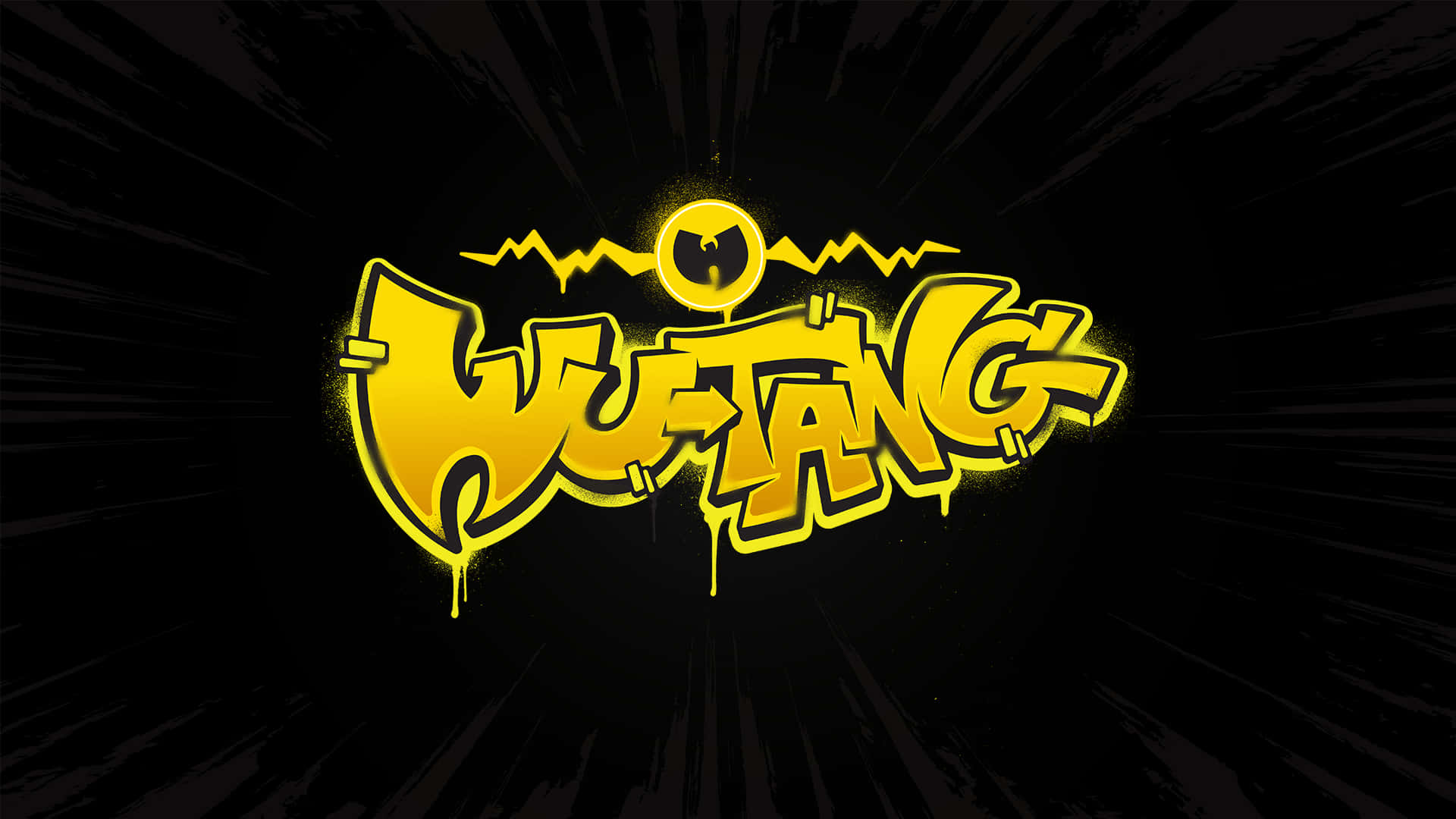 A Yellow Logo With The Word Wufang On It Background