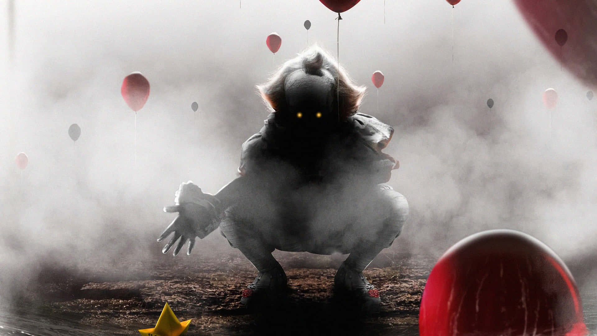 A Young Georgie Encounters The Nightmarish Pennywise In ‘it,’ In Cinemas September, 2017 Background