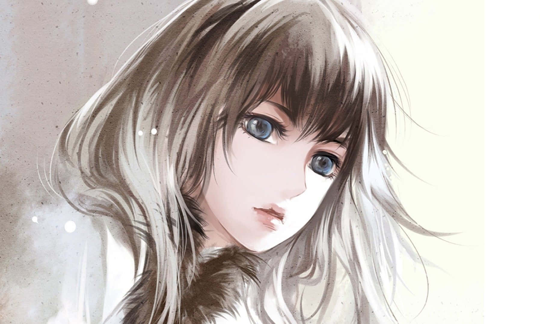 A Young Girl Celebrates Her Beauty. Background